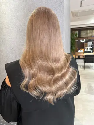 セミロング カラー KEISUKE/ ブリーチ🧡エクステのヘアスタイル