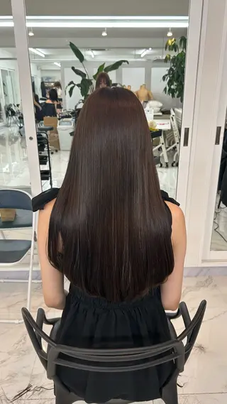 ロング カラー 艶カラー/レイヤー カット🖤Akaneのヘアスタイル