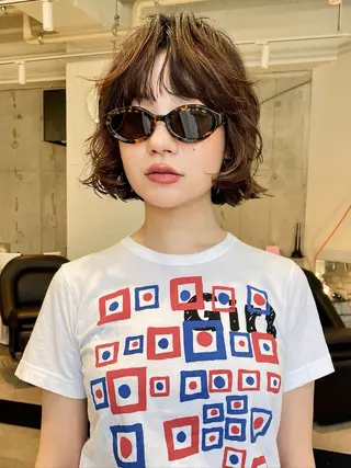 ショート パーマ Juna✂️ レイヤー / ボブのヘアスタイル