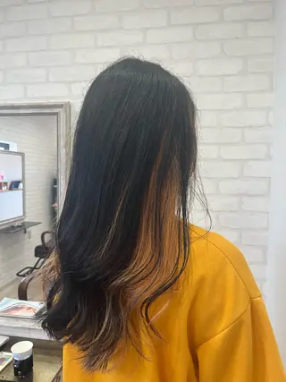 セミロング カラー 藤田 陽斗のヘアスタイル