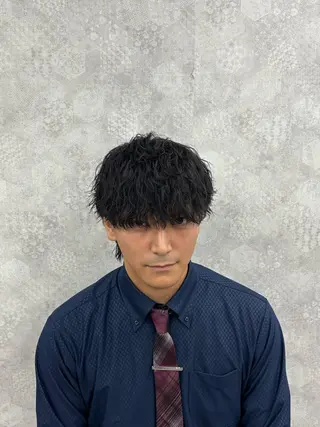 パーマ メンズ渋谷 北斗のヘアスタイル