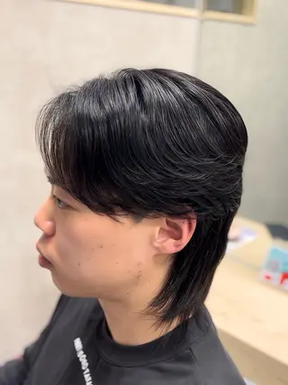 ミディアム パーマ メンズ 🔮メンズ縮毛矯正 毛流れパーマ💎竹永のヘアスタイル