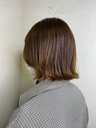 ショート 久力琴音''透明感 カラー''アレンジのヘアスタイル