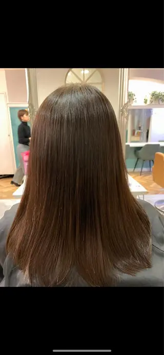 ロング ケアカラー/縮毛矯正 /レイヤー/板垣光采のヘアスタイル