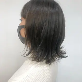 ミディアム カラー ヘアアレンジ Yuki☃️美容師/ 耳ツボジュエリーのヘアスタイル