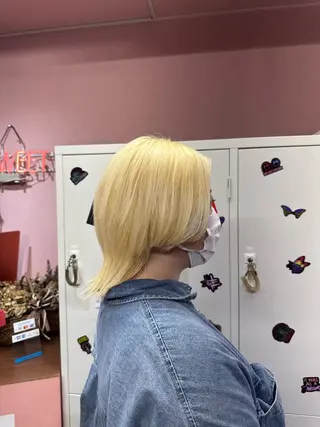 ショート カラー ハイトーン/ブリーチ カラー/SHOGOのヘアスタイル