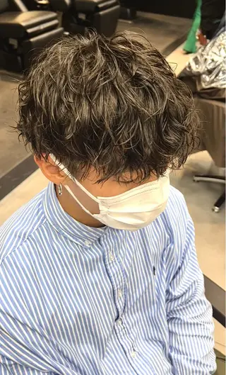 ショート パーマ メンズ 🦩パーマン🦩佐藤 航太のヘアスタイル