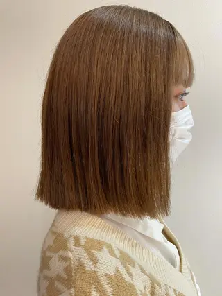 ミディアム カラー 福島成美/髪質改善 縮毛矯正/カラーのヘアスタイル