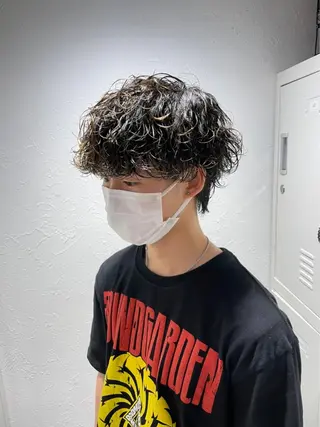 ショート カラー パーマ 【メンズ特化】 笹目純のヘアスタイル