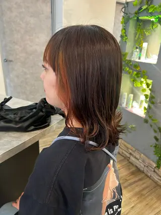 ミディアム カラー ブリーチ／ヘアセット 🪞🌙minamiのヘアスタイル