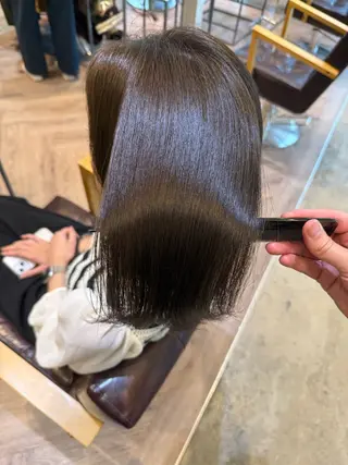 ミディアム 濱田 光希のヘアスタイル