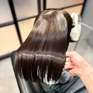 ロング パーマ 【美髪矯正 Ⅰ 髪質改善】たつやのヘアスタイル