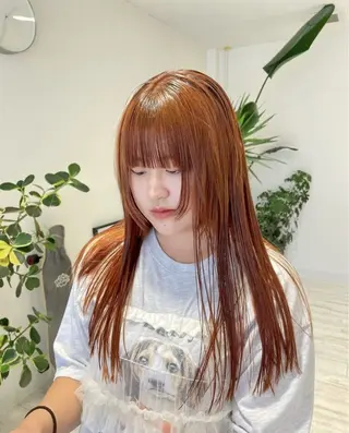 ロング 能松 玲奈のヘアスタイル