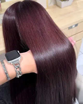 ロング ハイトーンカラー 髪質改善カラーノトのヘアスタイル