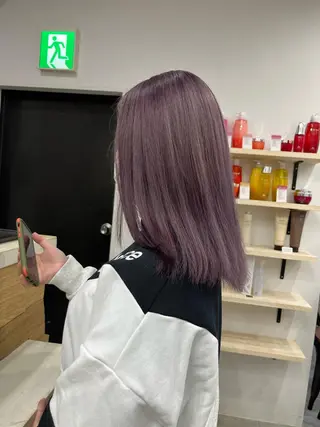 ミディアム カラー カットモデル募集🐺 らいと💎のヘアスタイル