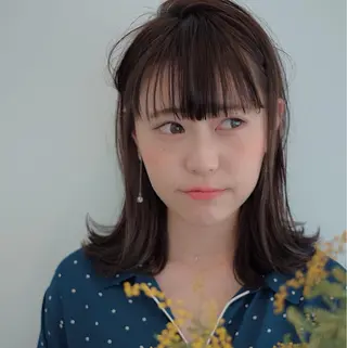 ミディアム 佐藤 旭のヘアスタイル