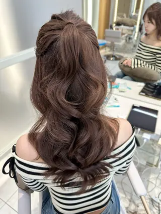 ロング oto🎀×美髪× シースルー前髪🤍のヘアスタイル
