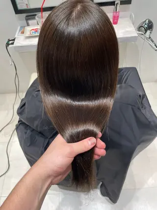 ロング カラー k-twoたき✨艶感 カラー/美髪矯正のヘアスタイル