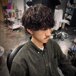 パーマ メンズ メンズ特化/パーマ/ メッシュ/竜成のヘアスタイル