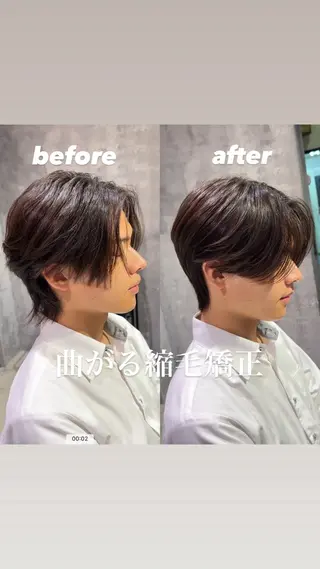 ショート メンズパーマ/縮毛 超特化/tomokiのヘアスタイル