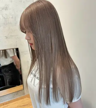 ロング カラー 前田 野々葉のヘアスタイル