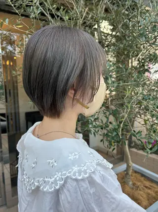 ショート カラー ブリーチ／ヘアセット 🪞🌙minamiのヘアスタイル
