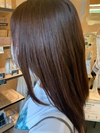 ロング 艶髪color💎髪 質改善ストレート大吉のヘアスタイル