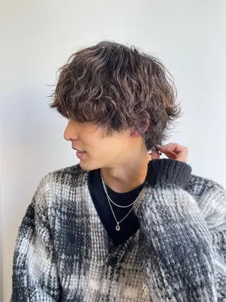 メンズ 🌀残り1人/ボブ/ ロングパーマ🌀のヘアスタイル