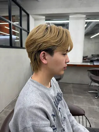 メンズ センターパート/ 暖色カラーayuのヘアスタイル