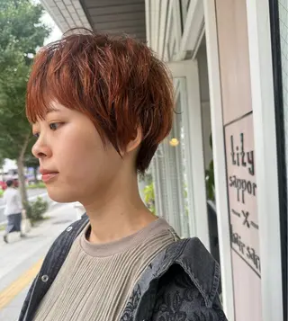 ショート カラー tity sapporo所属・tity 田中 結生のヘアスタイル