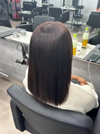 セミロング 艶髪/髪質改善つくば 韓国風カット内田のヘアスタイル