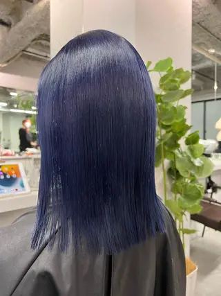 ミディアム カラー ハイトーン&髪質改善 &韓国エクステ🤎のヘアスタイル