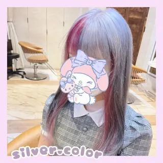 ロング 川井麻由🎀アイドル 量産🎀ピンクカラーのヘアスタイル