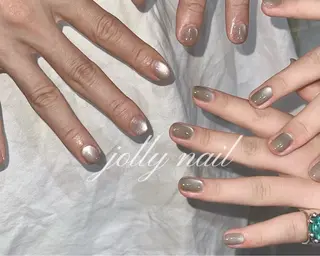 ネイル Jolly チップ長さだしのネイルデザイン