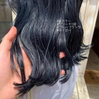 ミディアム カラー ノグチ ナツコのヘアスタイル