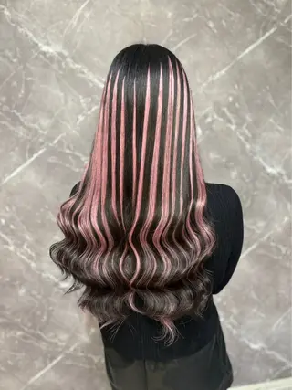 ロング RIN シールエクステのヘアスタイル