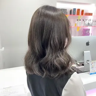 セミロング カラー ブリーチなし暖色 💗AKARI💗のヘアスタイル