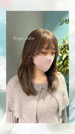 セミロング カラー BiBi 松田歩 吉祥寺/カットのヘアスタイル