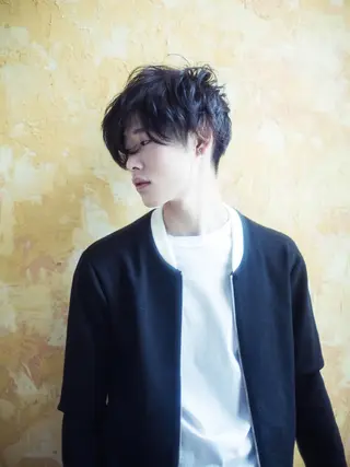 ショート カラー パーマ ヘアアレンジ メンズ キッズ ネイル マツエク・マツパ premier modelsのヘアスタイル