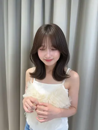 ミディアム Agnos 青山/ saya🌼のヘアスタイル