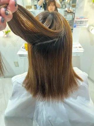 ミディアム ヘアーメイクウィル野田阪神店所属・畑中 夢のヘアスタイル