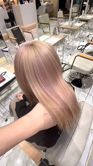 ミディアム カラー 🥇メンズパーマ /縮毛矯正/木村神心のヘアスタイル