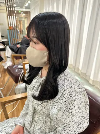 ロング ALLENhair 森野太一のヘアスタイル