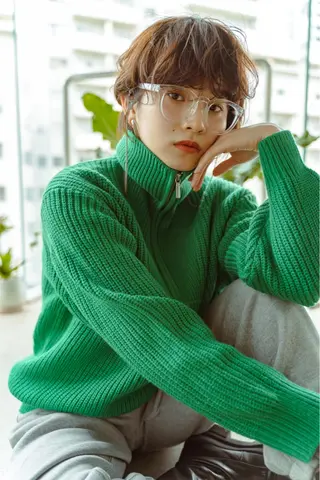 ショート カラー グランジヘア 無造作ヘアHYUGAのヘアスタイル