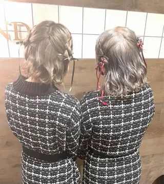 ミディアム ヘアアレンジ 💖透明感カラー💖 坂本万由子のヘアスタイル