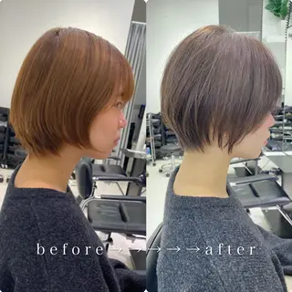 ショート カラー ヘアアレンジ 似合わせ専門美容師 なかじまのヘアスタイル