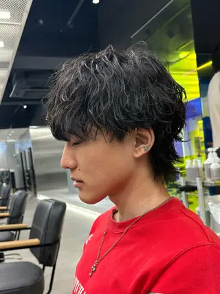ショート パーマ メンズ シャドウパーマ/ メンズ特化のヘアスタイル