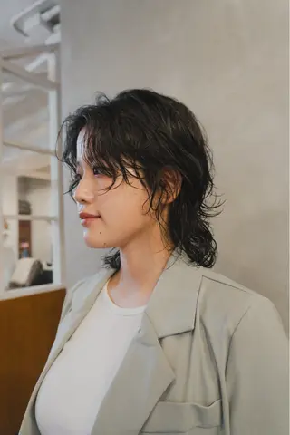 ミディアム パーマ 🌿ボブ パーマ高橋啓太🌿のヘアスタイル