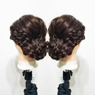 ヘアアレンジ カラー ロング See by merのマツエク・マツパデザイン