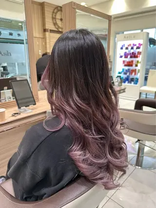 ロング カラー 髪質改善/艶カラー/ メンズパーマ/松井のヘアスタイル